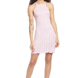 NWT Nordstrom BP. Checked Mini Summer Dress